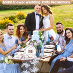 Sawysine 336pcs a New Chapter Is About to Begin Bridal Shower Tableware Set - Image 6