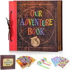 Our Adventure Book 12x12 Inch 60 Pages Handmade DIY Scrapbook Large Album by FEIYUBUY