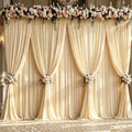 40x10ft Champagne Backdrop Curtain Panels for Parties - Wrinkle Free Polyester Photo Curtain Backdrop Wedding Back Drop Fabric Drapes for Party Decorations Background for Photography by WishCare