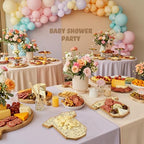 Ziliny 12 Set Baby Shower Prizes Clothing Cheese Board Gift Set,Bamboo - Image 6