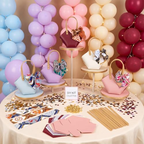 Kacctyen 30pcs Small Purse Gift Bag PU Leather Purse Party Favors, 5 Colors - Image 6