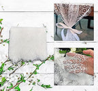 20 Pcs White Lace Table Runner 14 x 120 Inch Embroidered Boho Table Runner for Wedding Party Bridal Shower Decorations Vintage Rustic Table Runners - Image 2