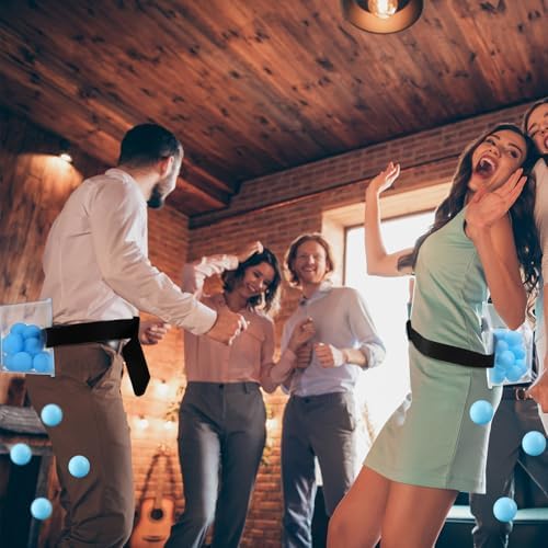Vinsot 6 Sets Baby Shower Games Twerking Shaking Balls with Belts,Blue - Image 3