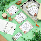 Skyygemm 60pcs/30 Set Woodland Animal Baby Shower Gifts bulk for Guests Includes Woodland Animal Small Spiral Notebook Bulk Forest Retractable Ballpoint Pen for Baby Shower Gender Reveal Guest - Image 5