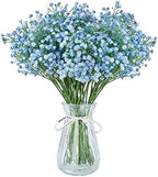Babys Breath Artificial Flowers Bulk 30 Pcs Blue Gypsophila Faux Flowers by MakeHomeDecorationSimple