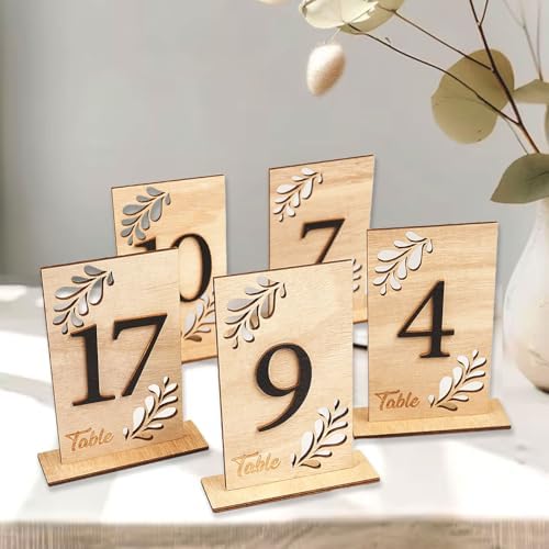 Wedding Table Numbers 1-20 Wooden Table Numbers for Wedding Reception - Image 4