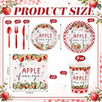 200 Pcs/25 Set The Apple of Our Eye Baby Shower Party Decoration - Image 2