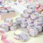 MTLEE Butterfly 24 Pcs Baby Shower Party Favors Candles Lavender Scented Baby Shower Favors for Guests Rustic Tealights Candles Gender Reveal Return Gifts(Gold, 1.2 Oz) - Image 5