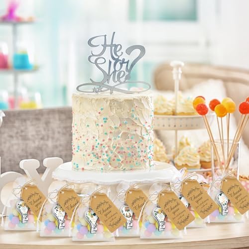 Minatee 50Set Baby Shower Bottle Openers Nail Clipper for Guest, Forest - Image 6