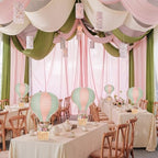 Meooeck 8 Sets Sage Green Pink Hot Air Balloon Table Centerpieces Decor - Image 6