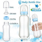 Trelaco 12 Pcs Bear Theme Baby Shower Games Bottle Chug Wooden Sign Set - Image 3