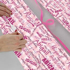 AOFUN Personalized Name Gift Christmas Paper Wrap With Name/Date Personalized Name Gift Cool Wrapping Paper Wrapping Paper For Boys Christmas Gift Wrapping 3 Rolls 58" x 23" - Image 4