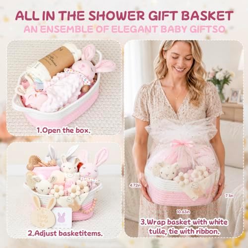 Baby Gift Basket-Newborn Baby Gift Set for Boy & Girl (Type - Bunny) - Image 4