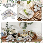 MTLEE 50 Pcs Greenery Wedding Candles Gift Favors for Guests 1 Oz - Image 5