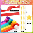 TaoBary Rainbow Party Decorations 1200 Sheet Paper Chain, Vibrant, Same Size - Image 6