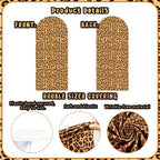 Serencatcher 7.2ft 6ft Cheetah Cherry Birthday Arch Backdrop Covers 2pcs - Image 3