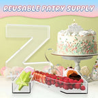 13.8" Extra Large Acrylic Letter Charcuterie Board Box, Reusable Fillable Letter Cake Candy Dish Display Serving Tray for Birthday Anniversary Party Decoration (Z) - Image 5
