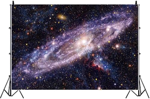 9x6ft Outer Space Planet Galaxy Decorations Backdrop Starry Boys Girls Birthday Background Science Fiction Party Milky Way Universe Solar System Baby Shower Party Banner Photo Booth - Image 4
