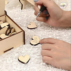 Personalized Photo Heart Guest Book Alternative for Wedding Reception Wooden Drop Top Box Picture Frame Wedding Guest Sign in Wooden Card Box for Rustic Wedding Decor Baby Shower - Image 3