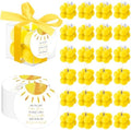 MTLEE 24 Sets Light Yellow Baby Shower Party Favors Small Bubble Candle by MTLEE
