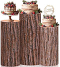 Mindsoft 3 Set Wooden Cylinder Stand Covers for Party, Wood Color by Mindsoft