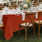 Fitable 8 Pack Rust Tablecloths 60x102 Inch for 6 Ft Rectangle Tables - Image 6