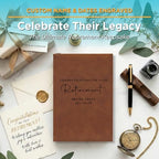 On The Rox Personalized Retirement Journal for Women and Men - Custom Retirement Book with Name and Date - Retirement Gift for Officemates, Coworker and Boss - Small & Large Sizes - Image 7