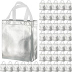 BLEWINDZ 100 Medium Reusable Gift Bags with Handles - Ideal Party Favors & Shopping Bags (10 Colors) by BLEWINDS