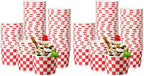Zopeal 50 Count Red and White Checkered Ice Cream Cups Disposable Race Car by Zopeal
