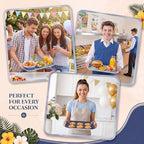 4 Pieces Blue Baby Shower Serving Trays Melamine Platters - Image 5
