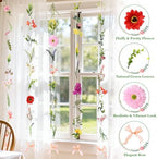 Livole 6Pcs 36Ft Wildflower Garland with Bow Hanging Flower Wall Backdrop - Image 3