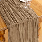 DeZerlor Nude Cheesecloth Table Runners 10 Pack Fall Runners - Image 2