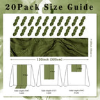 20 Pack Olive Green 10FT Cheesecloth Table Runner Rustic Gauze Cheese Cloth Table Runner for Wedding Bridal Baby Shower Table Decorations Boho Fabric Sheer Birthday Party Decor 20 x 120 Inch Long - Image 2