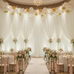30x10FT Backdrop Curtains with Rod Pockets - Wrinkle Free Photo Stage Backdrop 6 Panels Curtains Drapes for Photography Wedding Party Baby Shower Decorations (Beige) - Image 7