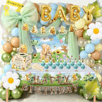 153Pcs Classic Winnie Bear Baby Shower Decorations Party Supplies by Unknown