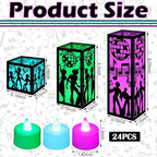 Rossesay 24 Pcs Disco Lantern Table Centerpiece for 70s Music Party Decor - Image 2