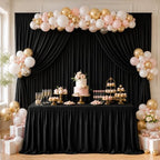 4-Panel Black Backdrop Curtain 5ft x 10ft - Image 2
