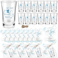 Pickmesh 50 Sets Baby Shower Shot Glasses for Guests Include We Can Bearly Wait Acrylic Shot Glasses It's a Boy Bear Cards Bags for Boy Gender Reveal Party Favors Supplies by Pickmesh