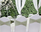 50 Pack Sage Green Chair Sashes, Chair Bands for Folding Chairs, Chair Ties Bows with Buckle Slider for Wedding Party Banquet Decoration - Image 3