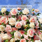 Artificial Flower Wall Backdrop 8×8 ft (2.4×2.4 m), 2 Panels 4×8 ft Each, Realistic Blooms for Wedding Ceremony, Photo Booth & Baby Shower,Stand/Frame Not Included - Image 6