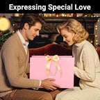 EUSOAR Gift Bags With Handles, 25pcs 16"x6"x12" Thank You Gift Paper Bags with Bow Ribbon Handle, Large Shopping Party Favor Gift Treat Candy Bags Bulk for Wedding Baby Shower Guests Bridal - Image 5