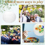 24 Packs White Paper Lanterns 10 Inch Chinese Japanese Hanging Paper Lanterns Lamp Round with Clear Fishing Line DIY Table Centerpiece Decoration for Wedding Birthday Party Baby Shower Indoor Outdoor - Image 4
