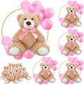 6 Sets Bear Table Centerpieces for Baby Shower Gender Reveal, Pink by VercanMonth