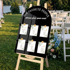 Yousoontic Wedding Seating Chart Board Display 24x18 Black Welcome Sign by Yousoontic