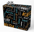 AOFUN Custom Gift Wrapping Paper Wrapping Paper Roll with Printed Name Gift Wrap Funny Personalized Wrapping Paper with Name/Text Personalized Name Heart 5 Rolls 58" x 23" by Unknown