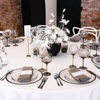 YMHPRIDE 6 Pack Round White Tablecloth, 120 Inch Round Tablecloth - Image 7