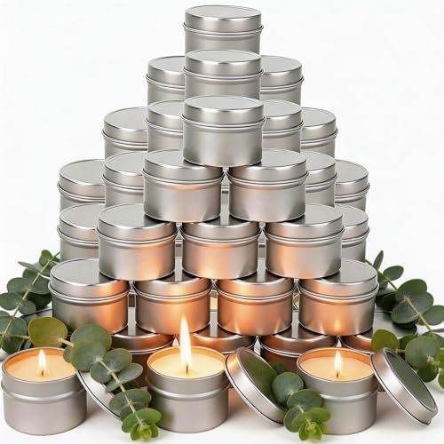 50 Pcs 2 Oz Mini Eucalyptus Scented Soy Candle Set,Wedding Favors for Guests Bulk 50,The Quantity of Multiple Sets Meets Your Needs for Wedding and Party Gifts and Party Favors. by Veiuwa