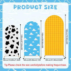 3 Pcs Cartoon Story Arch Backdrop and 86 Balloons Arch Backdrop Cover Set for Baby Shower Birthday Wedding Banquet Ceremony Decoration (4 5 6 FT with Balloon) - Image 2