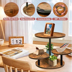 NANXITU Cupcake Tower Stands for 50 Cupcakes,360° Rotatable Wood Cake Stand - Image 4