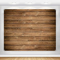 Wood Backdrop 10x8ft Brown Wooden Rustic Background Fabric Polyester Floor Panel Board Banner Baby Shower Birthday Wedding Decorations Western Barn Party Wall Decor Photography Supplies by Unknown